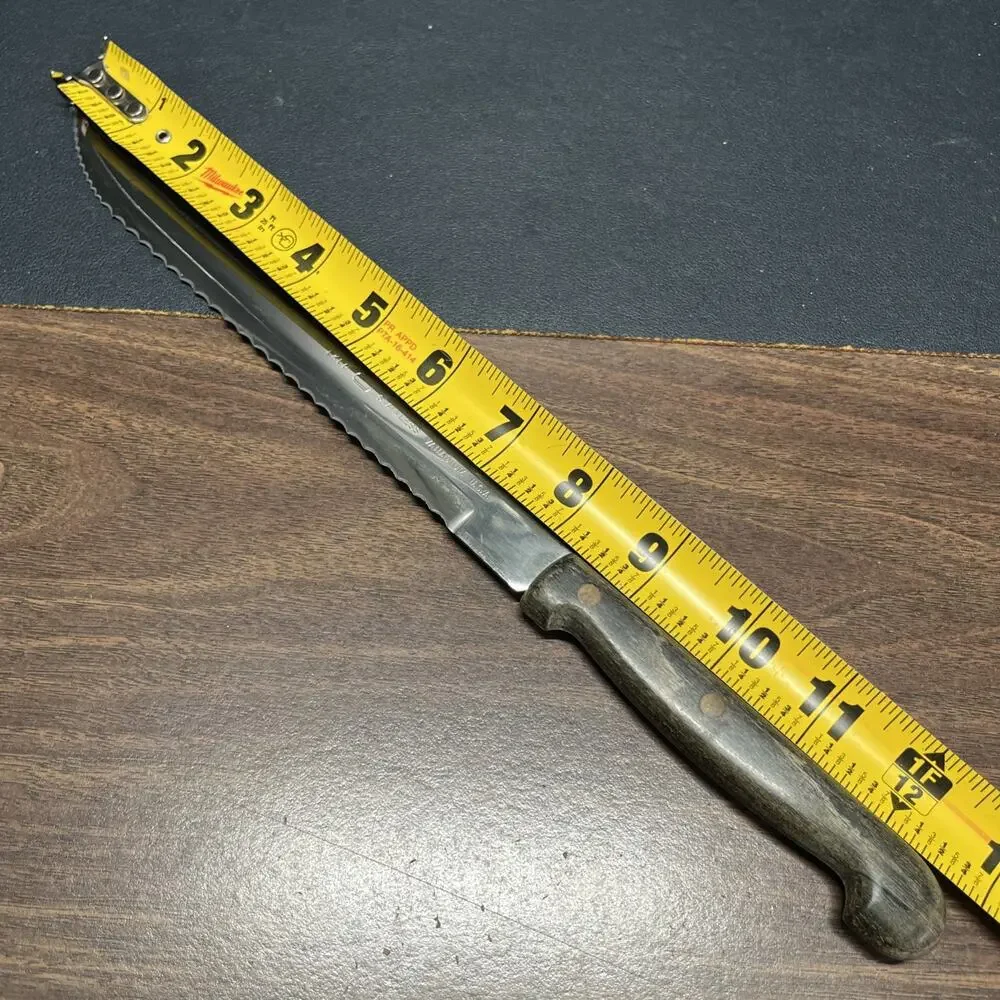 Vintage EKCO Stainless Vanadium Carving Knife 13” U.S.A. 7.25” Cutting Edge. 6A